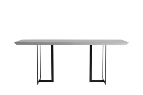 Mesa de Jantar Iron c/ Vidro 180 cm – Off-White