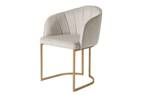 Cadeira Beverly – Veludo c/ Dourado